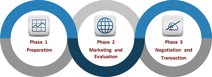 Buying Process: Phase 1 Preparation, Phase 2 Marketing and Evaluation, Phase 3 Negotiation and Transaction